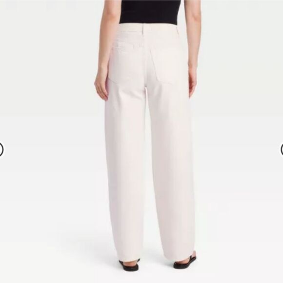 🆕️👖Universal Thread Mid-Rise 90's Baggy Jeans, Sz 17, Wht - Picture 3 of 3